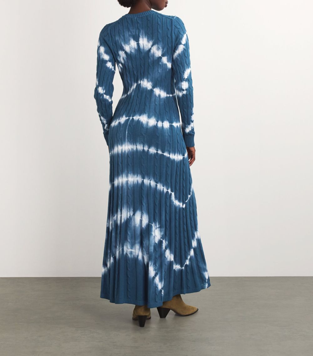 Polo Ralph Lauren Polo Ralph Lauren Cable-Knit Tie-Dye Maxi Dress