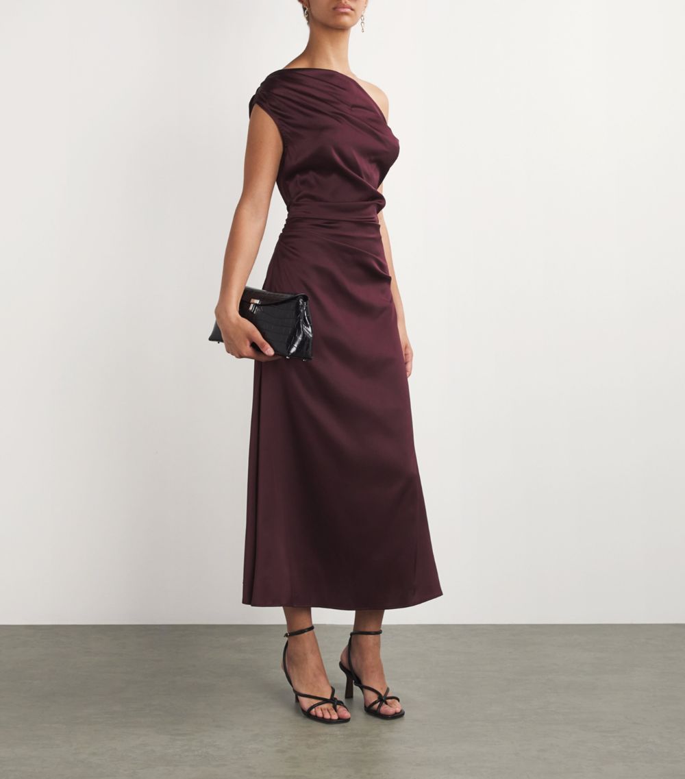 Staud Staud Satin Phare Maxi Dress