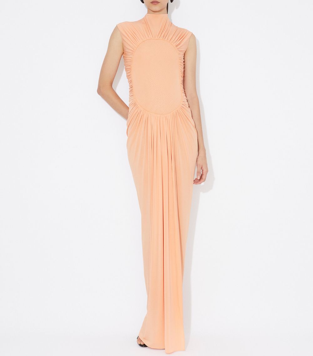 Alaïa Alaïa Draped Maxi Dress