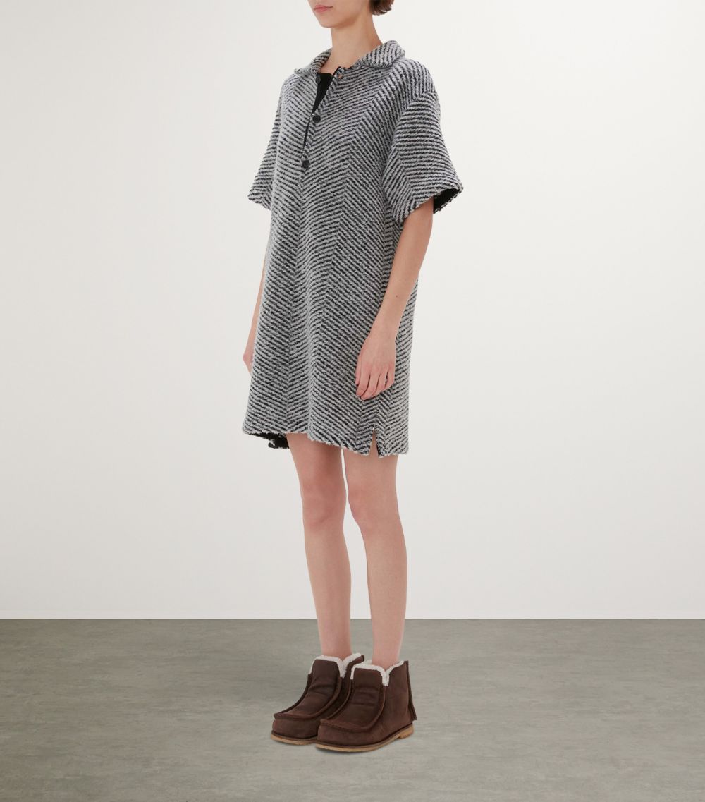 Jw Anderson Jw Anderson Wool-Blend Polo Mini Dress