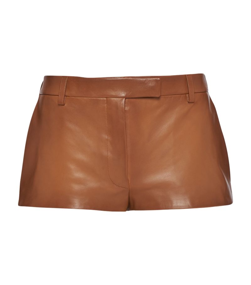 Prada Prada Nappa Leather Shorts