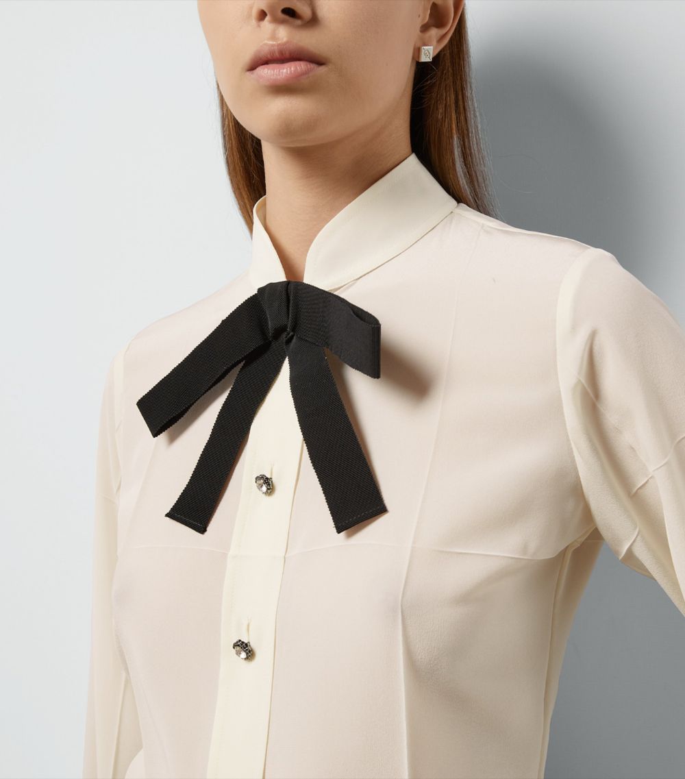 Gucci Gucci Silk Embellished Shirt