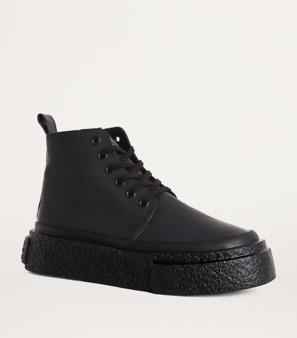 MM6 Maison Margiela Mm6 Maison Margiela Leather High-Top Sneakers