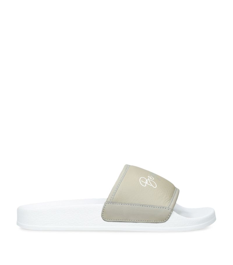 Brunello Cucinelli Kids Brunello Cucinelli Kids Calfskin Sliders