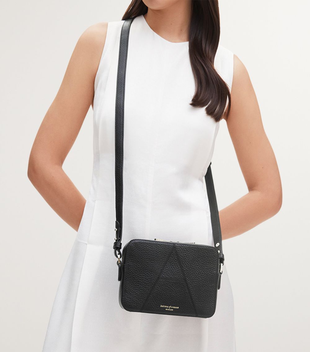  Aspinal Of London Leather Camera ‘A' Cross-Body Bag