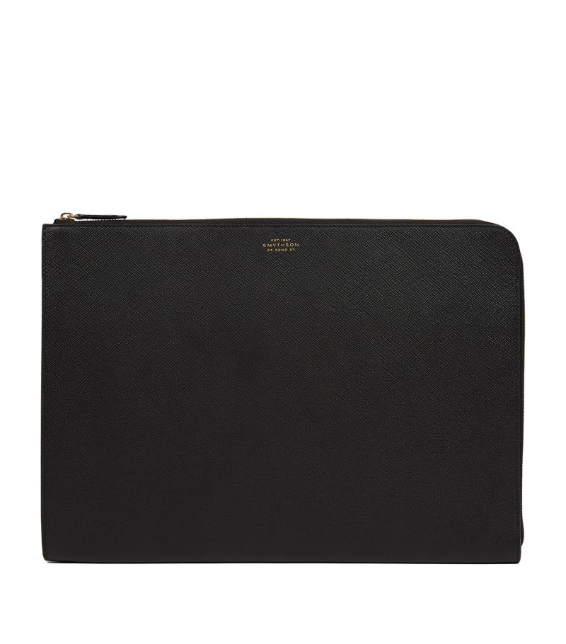 Smythson Smythson Large Panama Leather Laptop Case