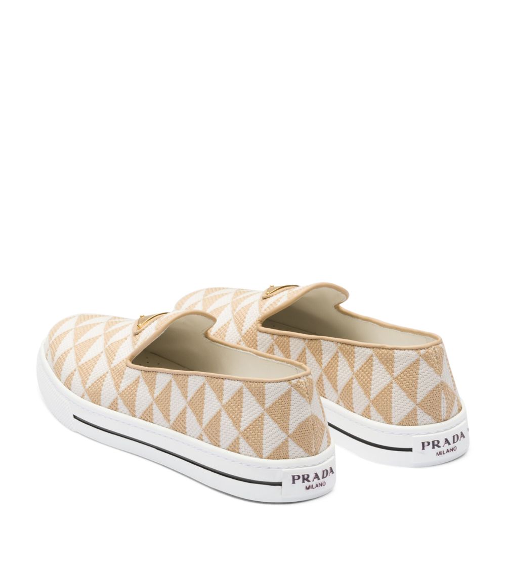 Prada Prada Fabric Triangle Espadrilles 25