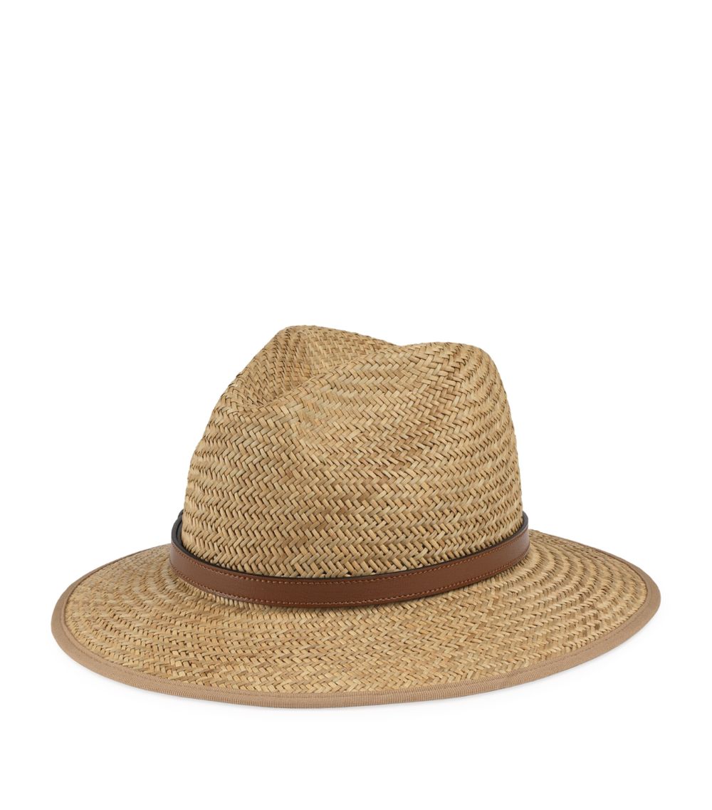 Gucci Gucci Straw Horsebit Detail Hat