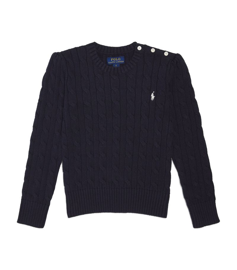 Ralph Lauren Kids Ralph Lauren Kids Cable-Knit Polo Pony Sweater (7-14 Years)