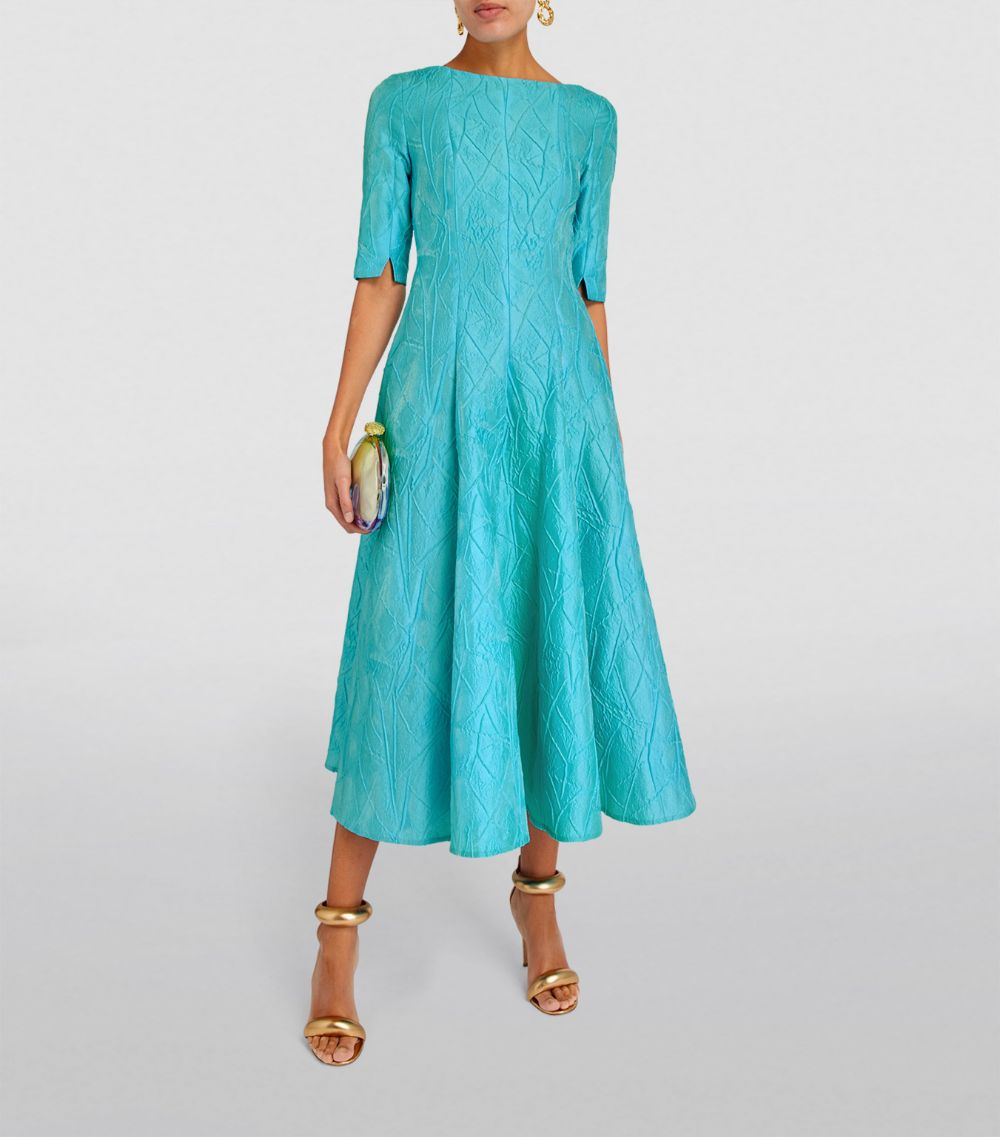 Talbot Runhof Talbot Runhof Jacquard Bogna Midi Dress