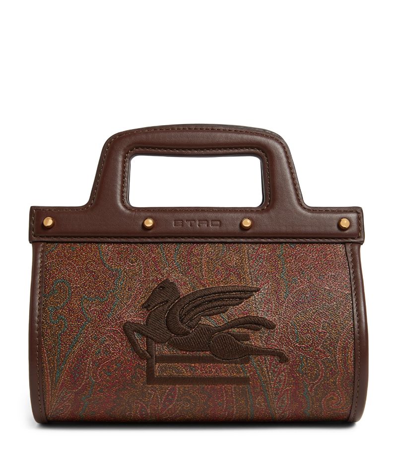 Etro Etro Leather Paisley Top-Handle Bag