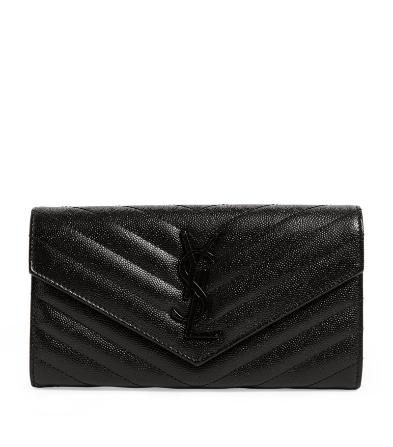 Saint Laurent Saint Laurent Monogram Saint Laurent Matelassé Large Flap Wallet