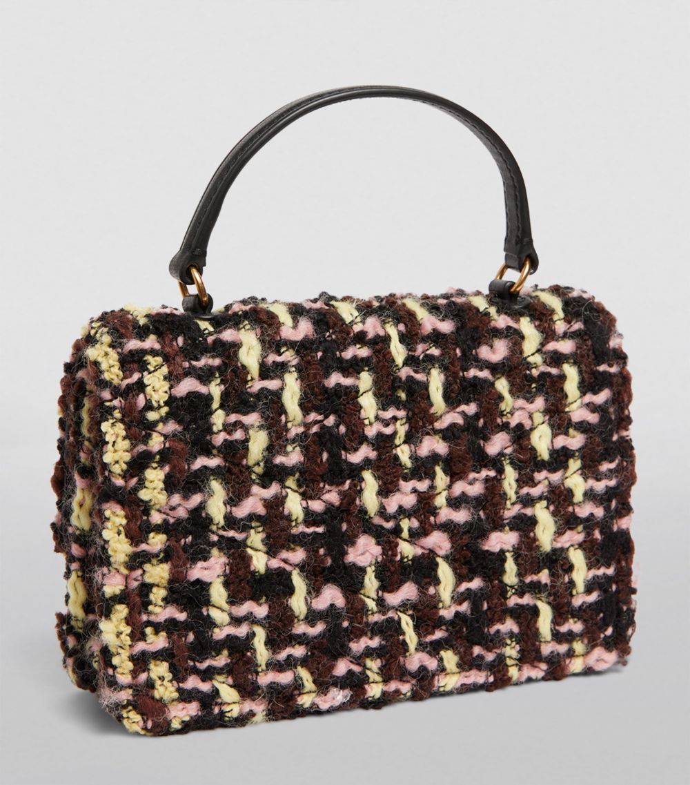 Tory Burch Tory Burch Mini Tweed Kira Top-Handle Bag