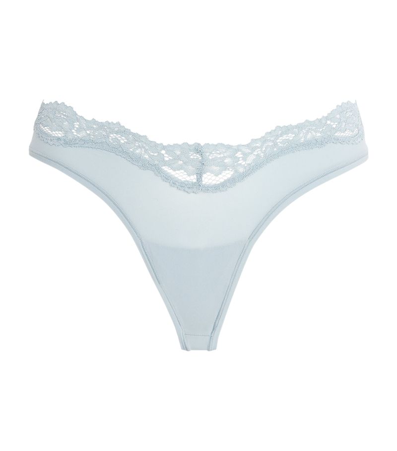 Skims Skims Lace-Trim Fits Everybody Dipped Thong