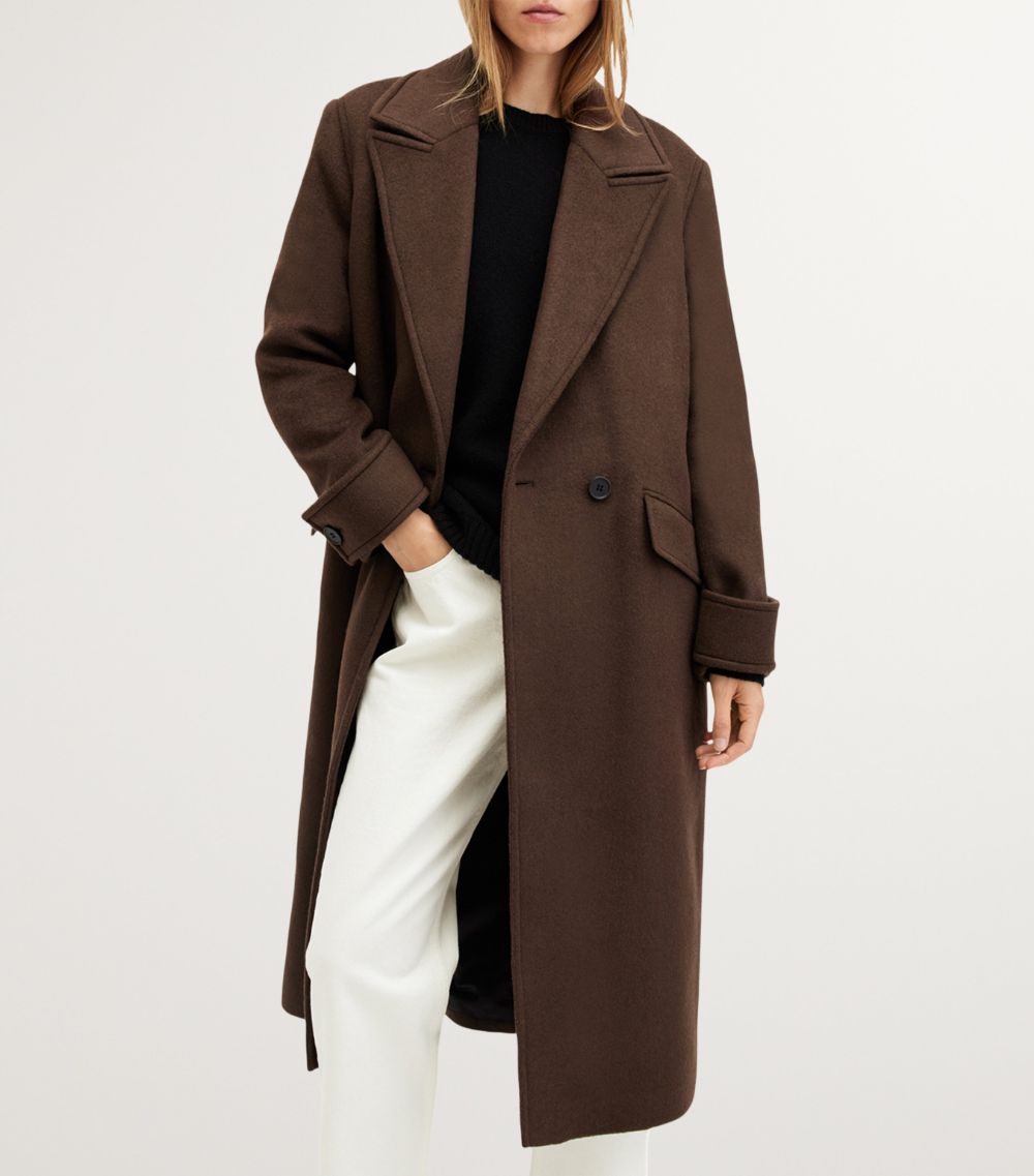 Allsaints Allsaints Mabel Double-Breasted Coat