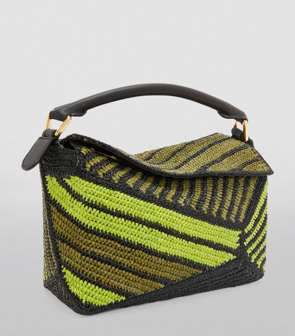 Loewe Loewe X Paula'S Ibiza Small Striped Puzzle Edge Top-Handle Bag