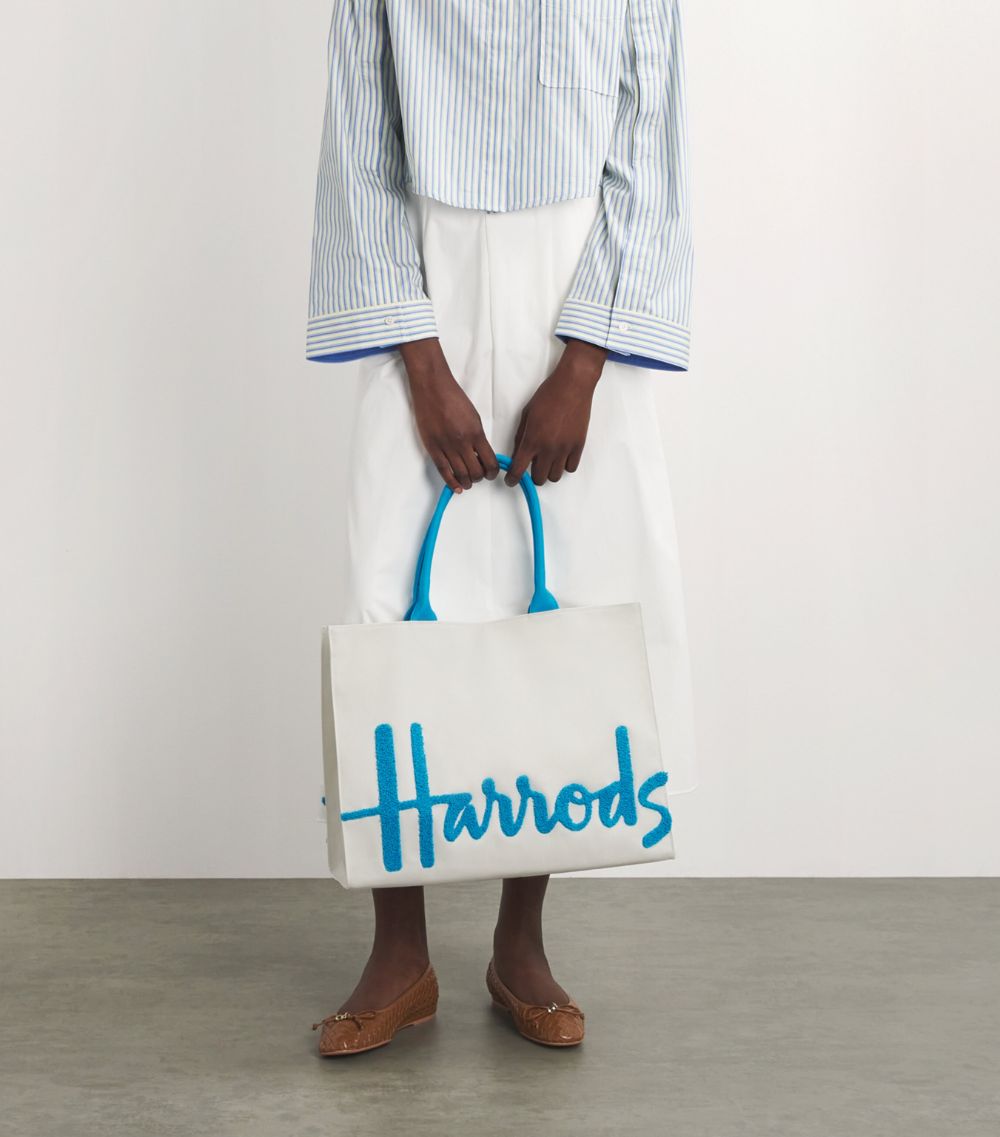 Harrods Harrods Large Cotton Logo Tote Bag