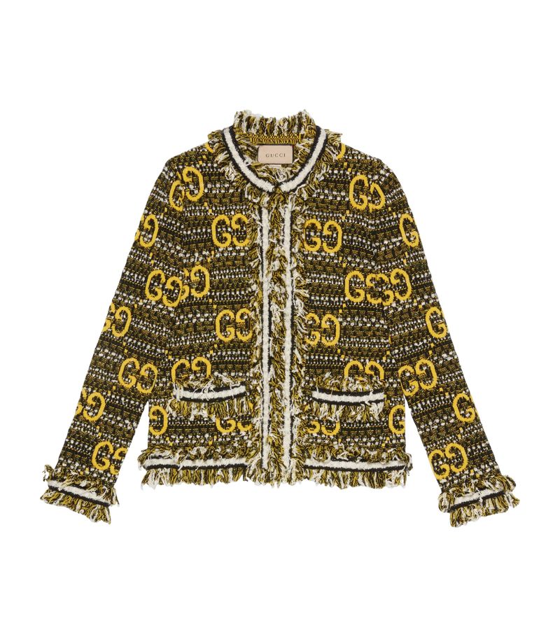 Gucci Gucci Wool-Blend Gg Cardigan