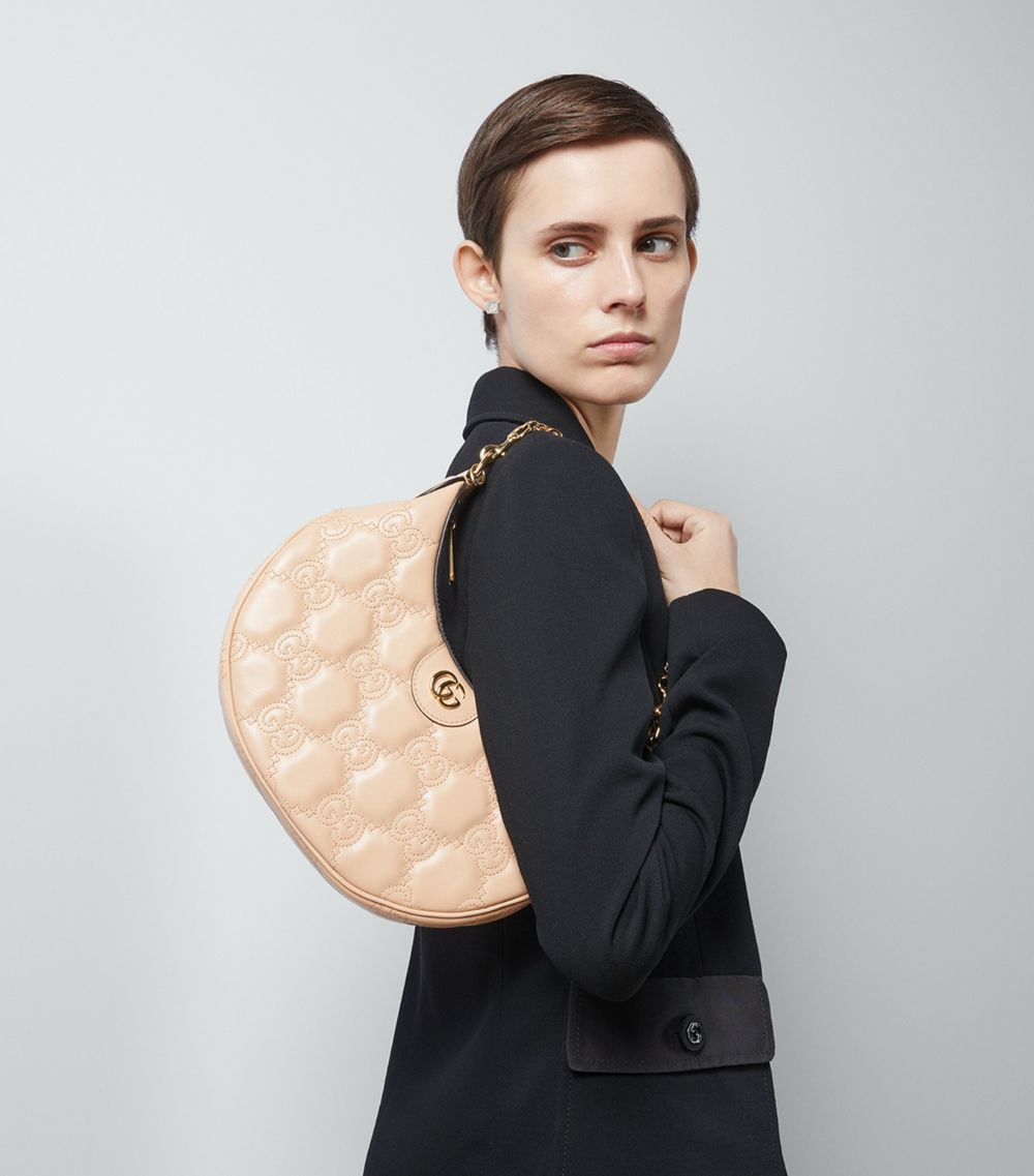 Gucci Gucci Small Leather Matelassé Shoulder Bag
