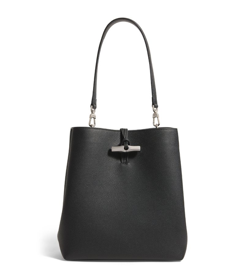  Longchamp Grained Leather Le Rouseau Tote Bag