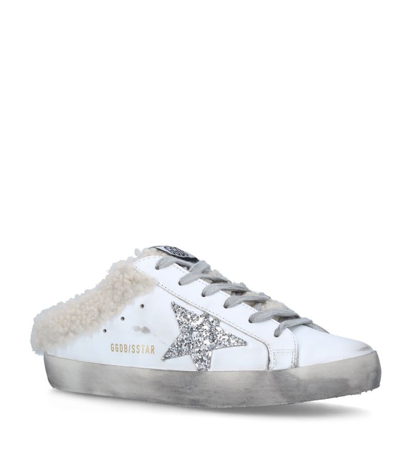 Golden Goose Golden Goose Shearling Superstar Slip-On Sneakers