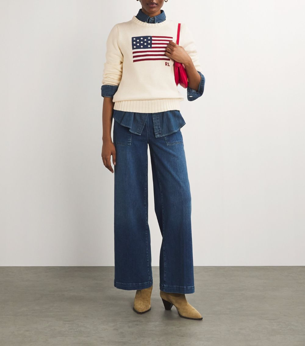 Polo Ralph Lauren Polo Ralph Lauren Cotton American Flag Sweater