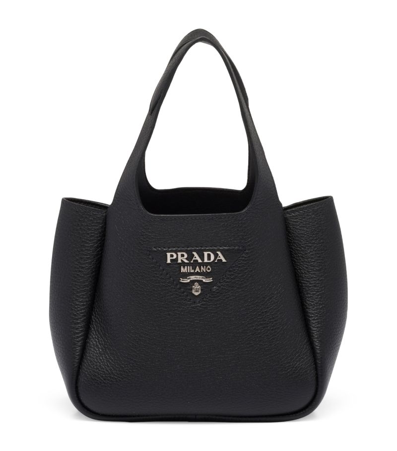 Prada Prada Mini Leather Bucket Bag