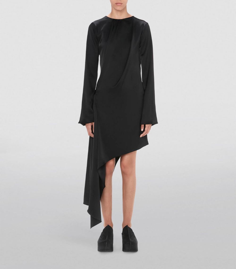 Jw Anderson Jw Anderson Satin Asymmetric Midi Dress