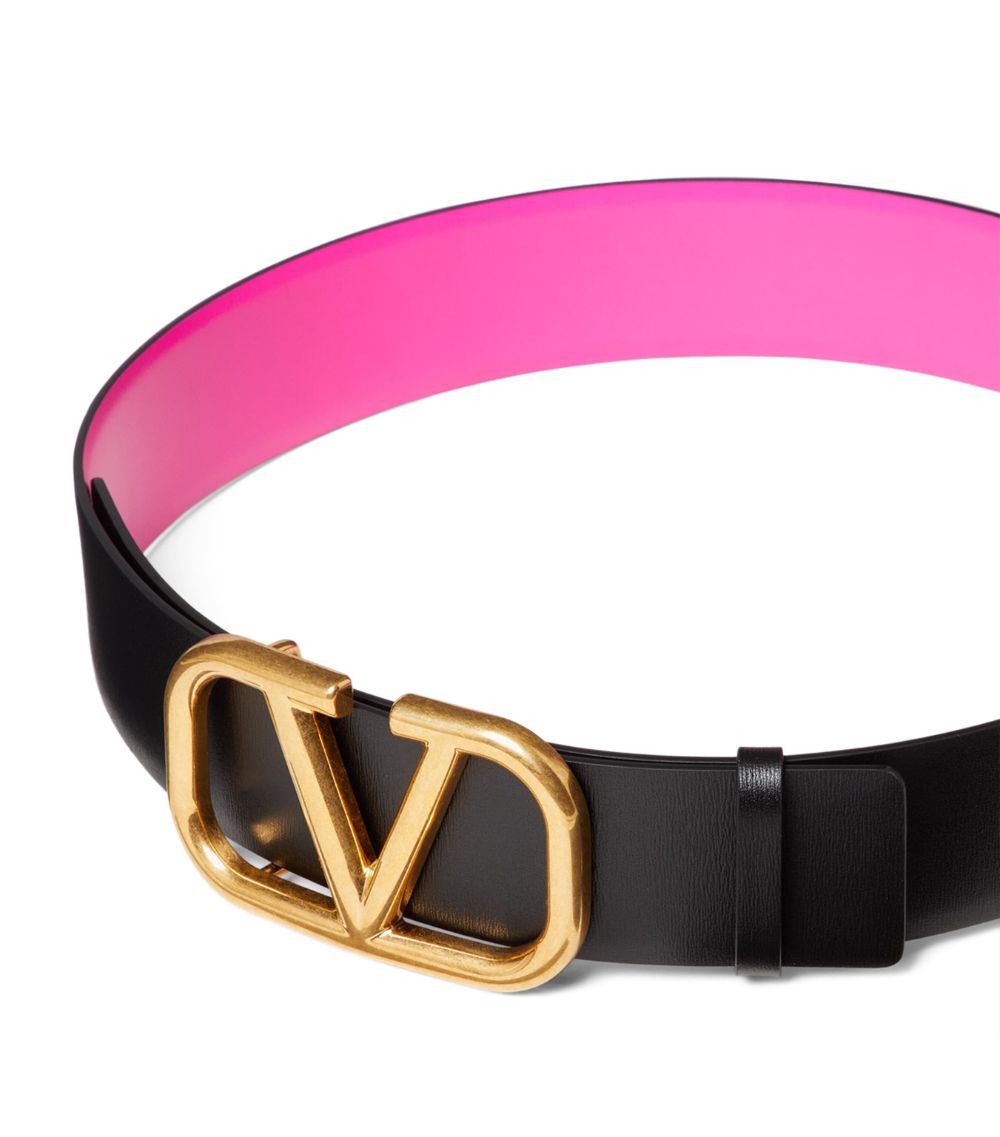 VALENTINO GARAVANI Valentino Garavani Leather Reversible VLOGO Signature Belt