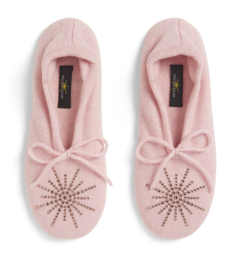 William Sharp William Sharp Cashmere Crystal Star Slippers