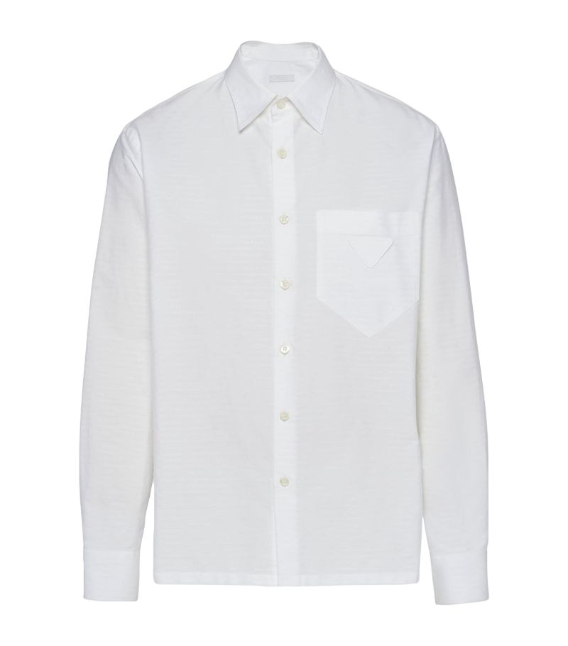 Prada Prada Logo-Embroidered Shirt