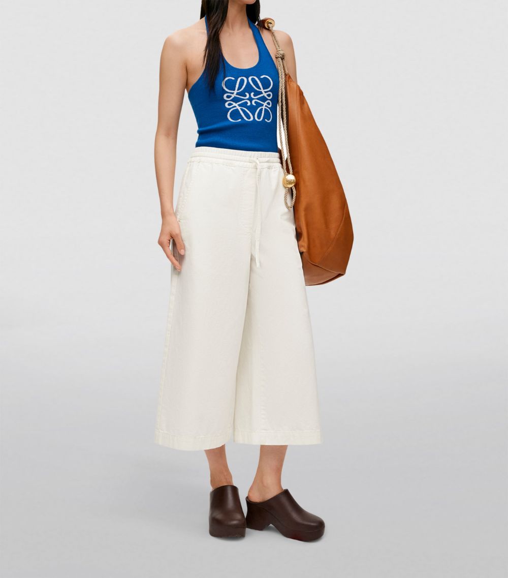 Loewe Loewe X Paula'S Ibiza Cotton Cropped Wide-Leg Trousers