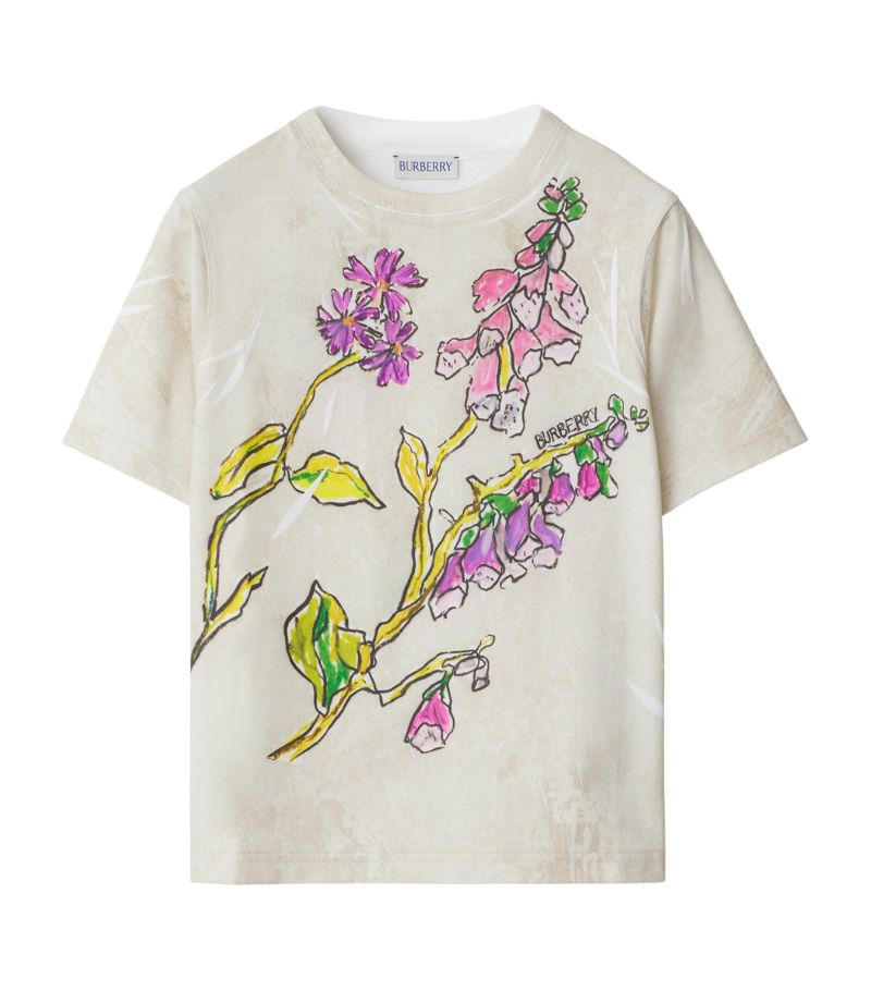 Burberry Burberry Kids Cotton Foxglove T-Shirt (3-14 Years)