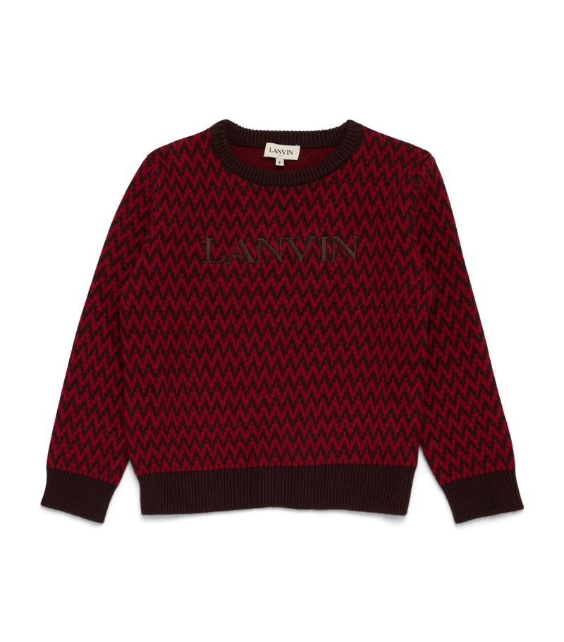 Lanvin Enfant Lanvin Enfant Chevron Logo Sweater (4-14 Years)