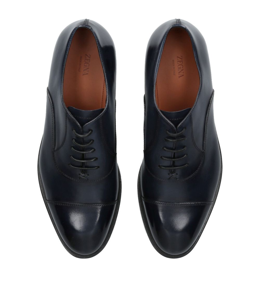 zegna Zegna Leather Torino Oxford Shoes