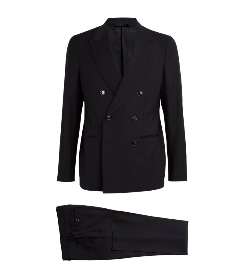 Giorgio Armani Giorgio Armani Wool Double-Breasted Two-Piece Suit