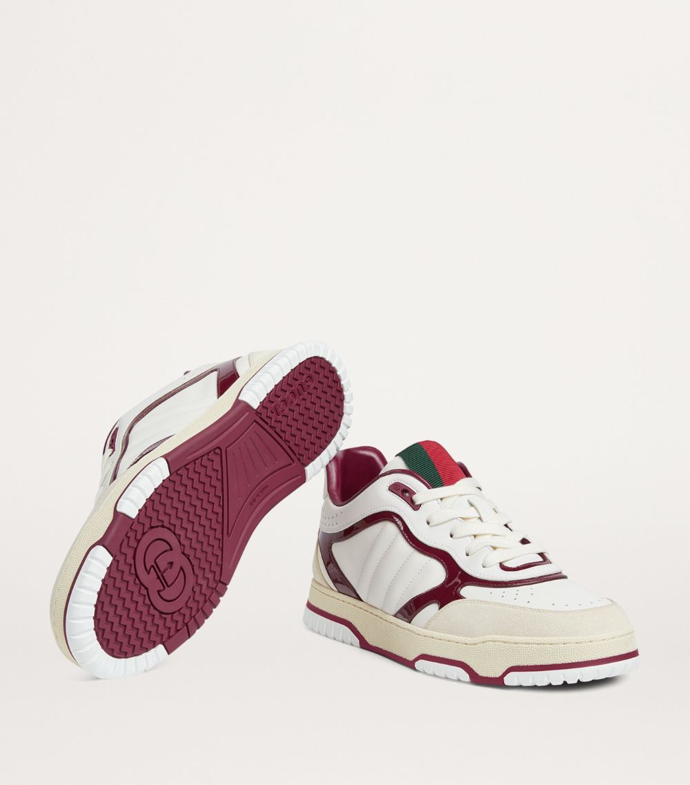 Gucci Gucci Leather Re-Web Sneakers