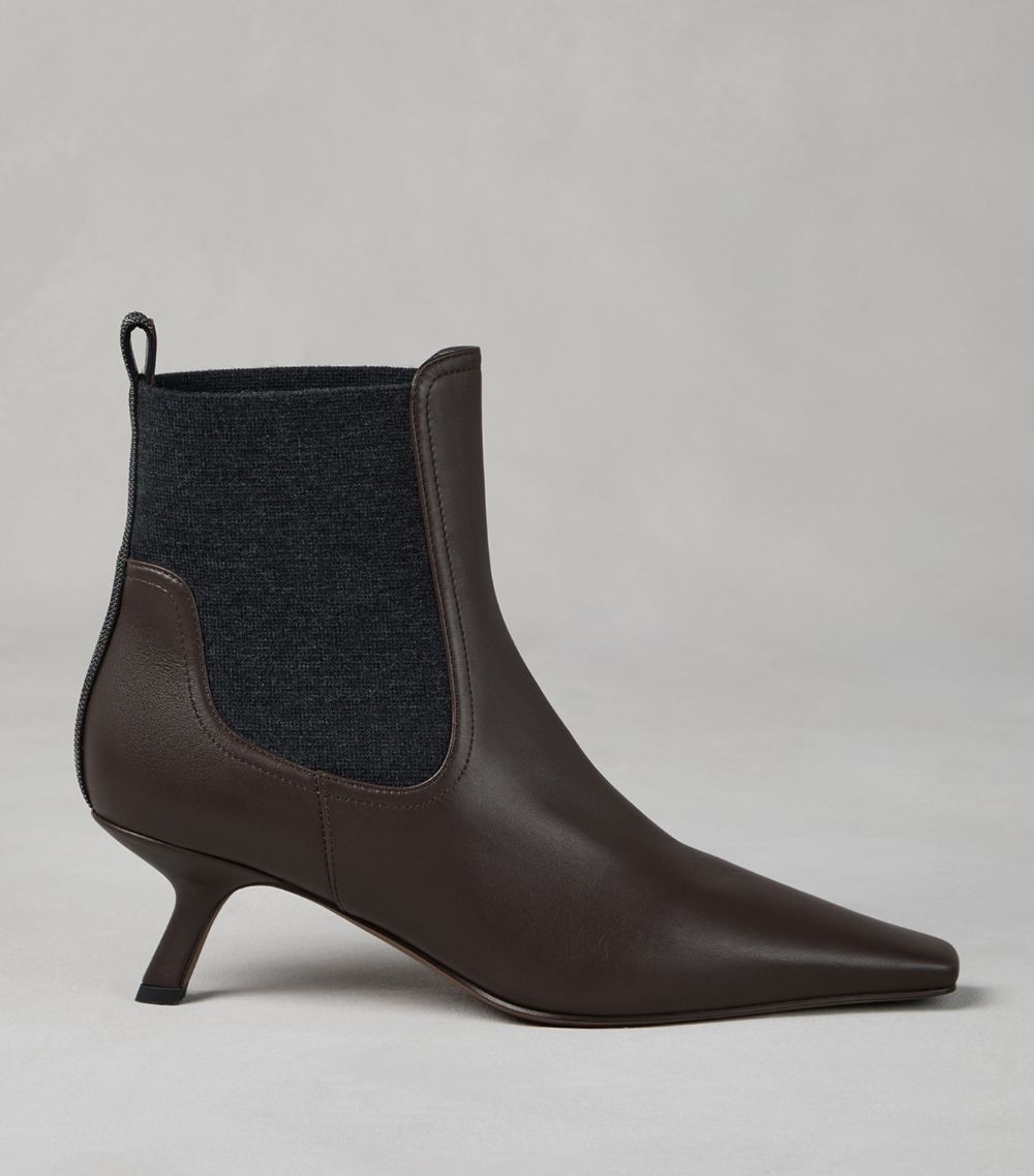 Brunello Cucinelli Brunello Cucinelli Nappa Leather Heeled Boots