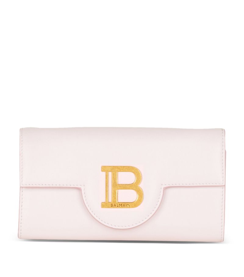 Balmain Balmain Leather B-Buzz Chain Wallet