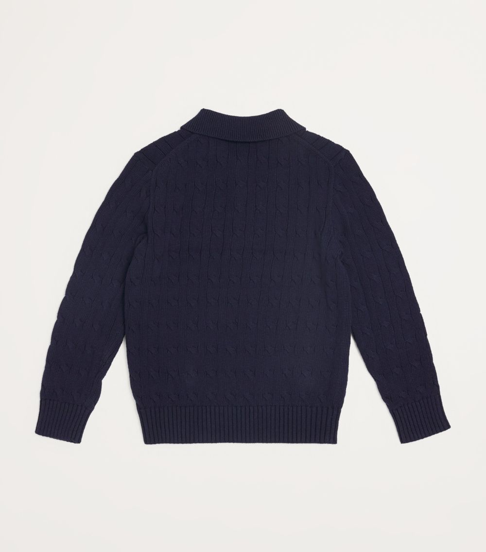 Ralph Lauren Kids Ralph Lauren Kids Cable-Knit Logo Sweater (6-14 Years)