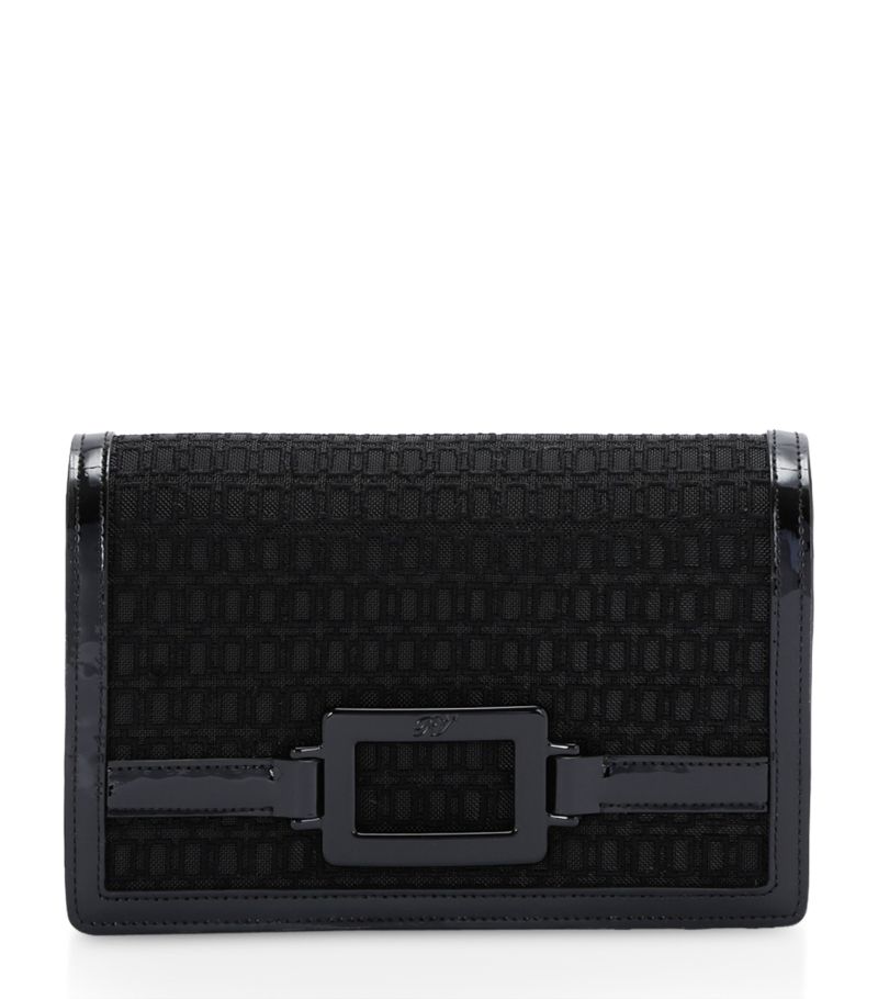 Roger Vivier Roger Vivier Jacquard Belle Vivier Voyage Clutch Bag