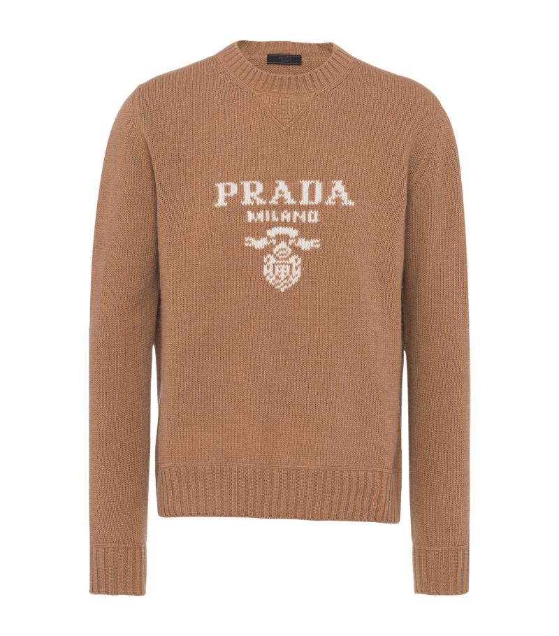 Prada Prada Wool-Cashmere Logo Sweater