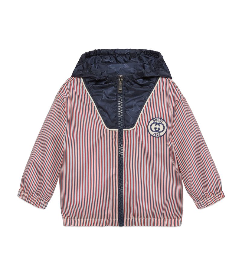 Gucci Gucci Kids Hooded 1921 Logo Jacket (6-36 Months)