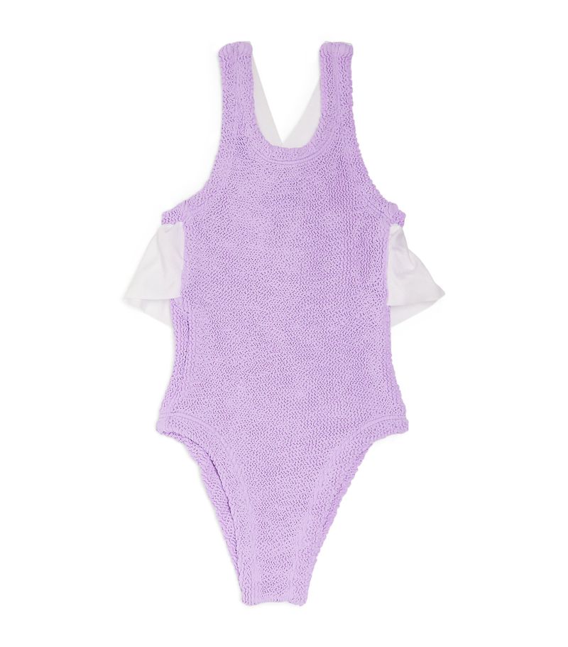 Hunza G Kids Hunza G Kids Ruffle-Trim Lara Swimsuit (7-12 Years)