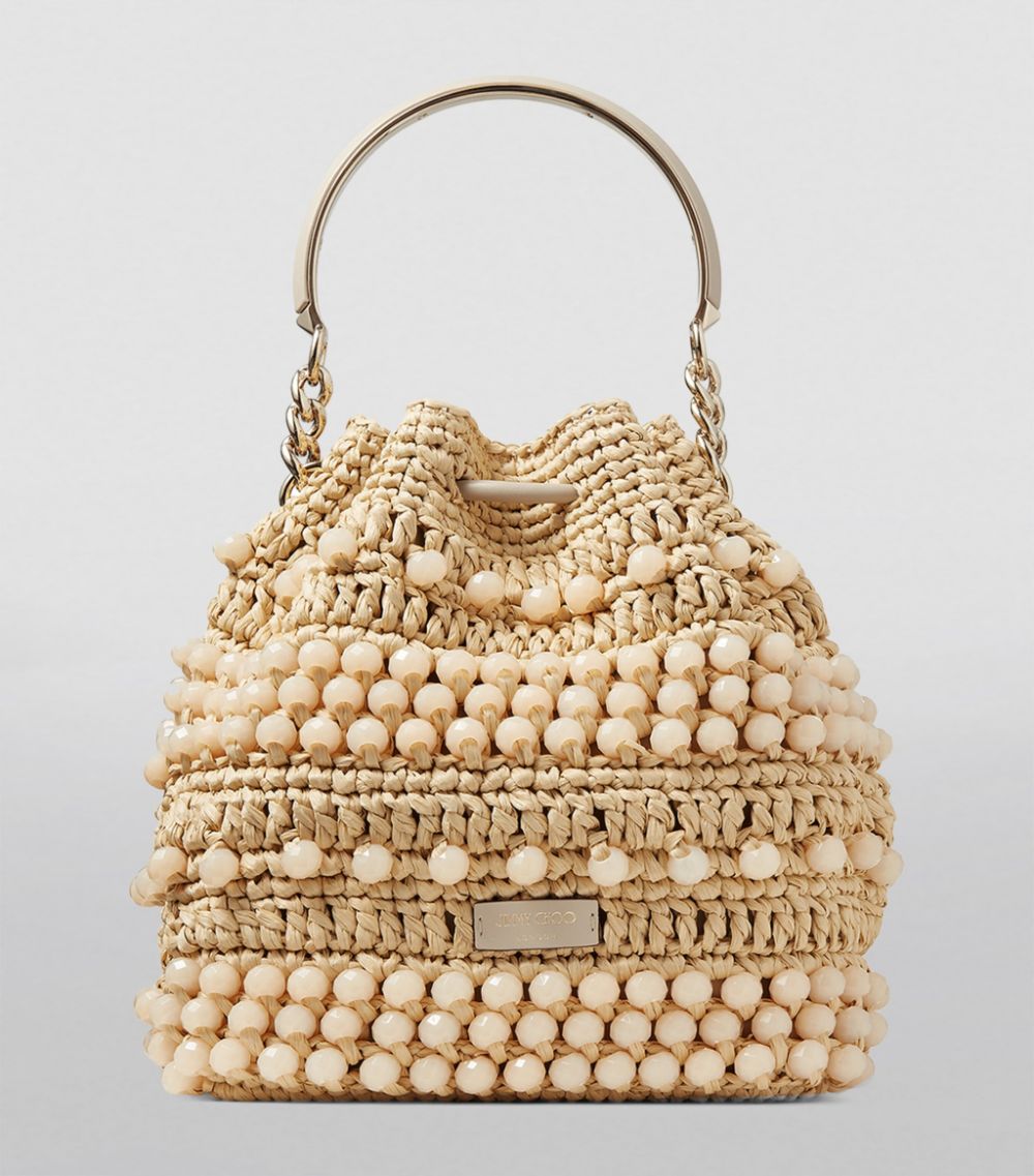 Jimmy Choo Jimmy Choo Raffia Bon Bon Top-Handle Bag