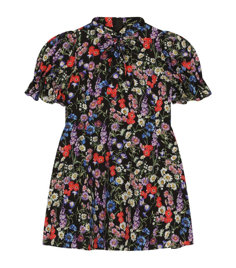 Dolce & Gabbana Dolce & Gabbana Kids Charmeuse Floral Dress (2-6 Years)