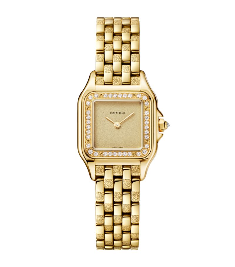 Cartier Cartier Small Yellow Gold And Diamond Panthère De Cartier Watch 22Mm