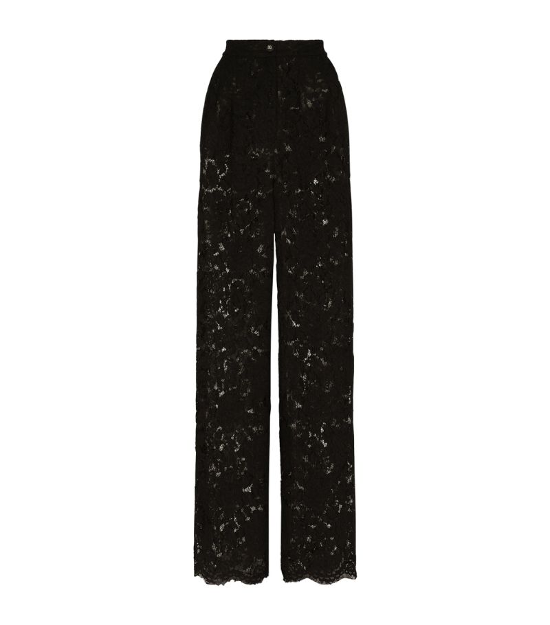 Dolce & Gabbana Dolce & Gabbana Lace Tailored Trousers