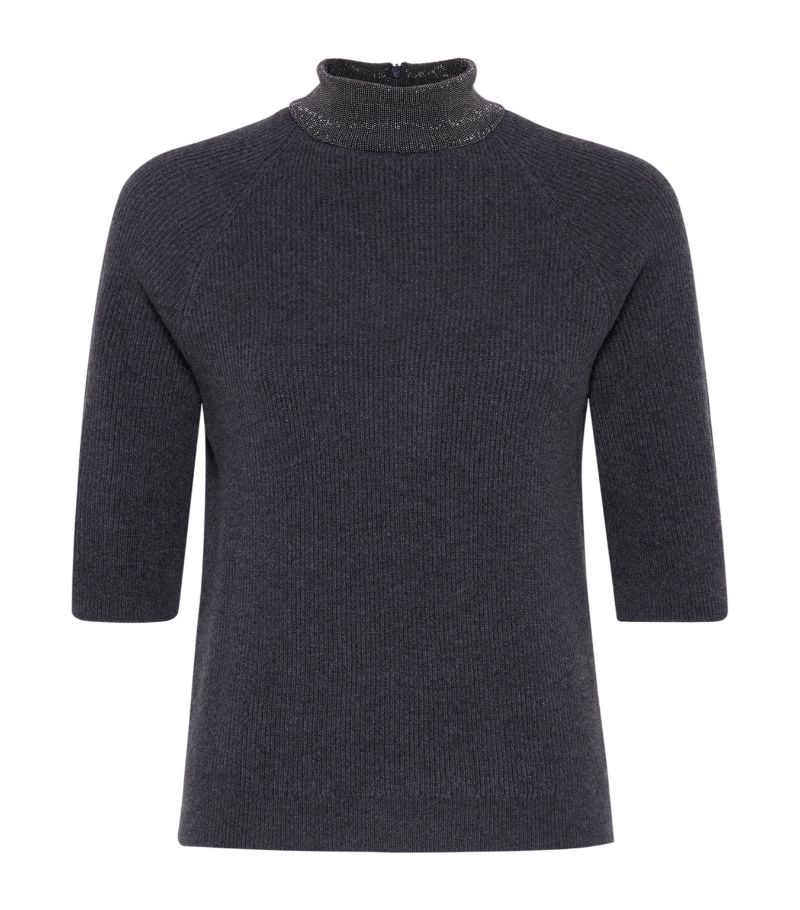 Brunello Cucinelli Brunello Cucinelli Cashmere Monili Rollneck Sweater