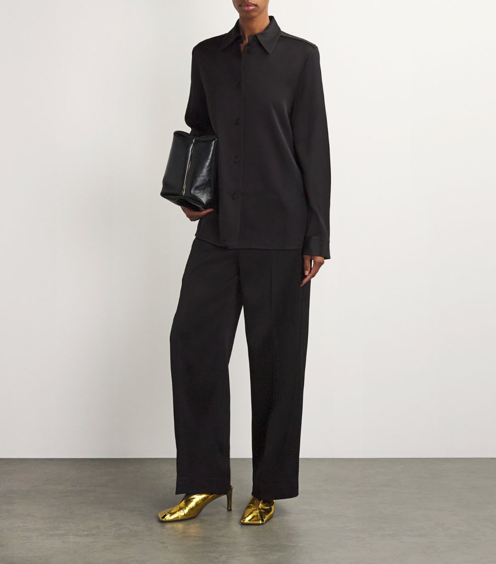 Jil Sander Jil Sander Rayon-Silk Twill Trousers